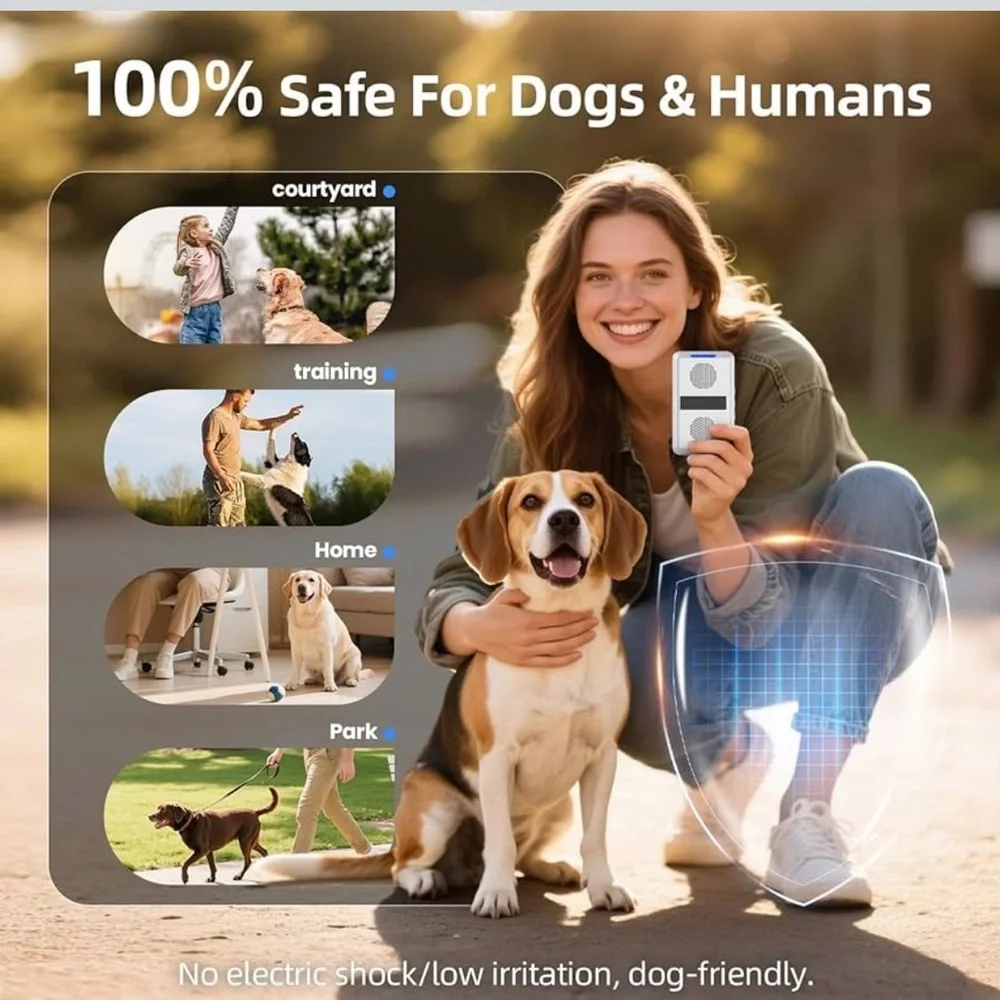 Ultrasonic Dog Bark Deterrent Devices, Type-C Rechargeable Anti Barking Device